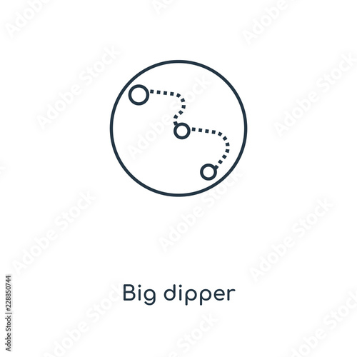 big dipper icon vector