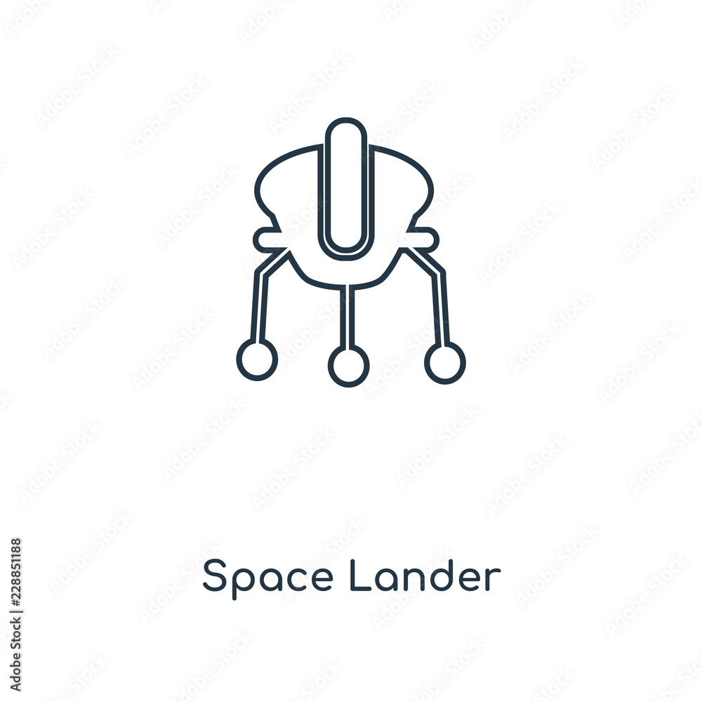 space lander icon vector