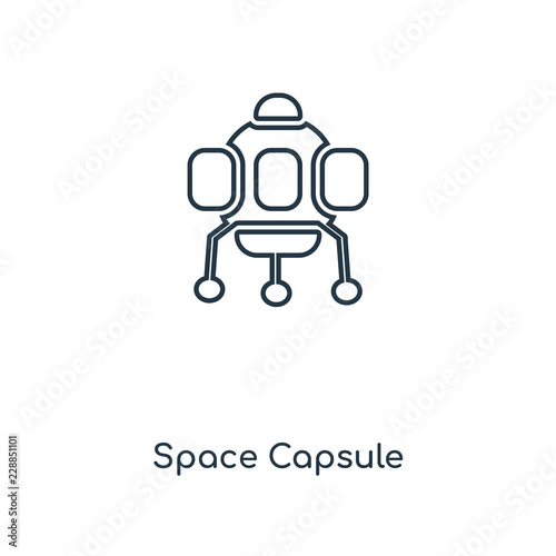 space capsule icon vector