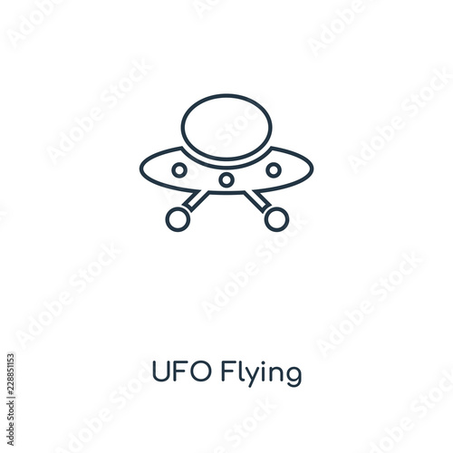 ufo flying icon vector