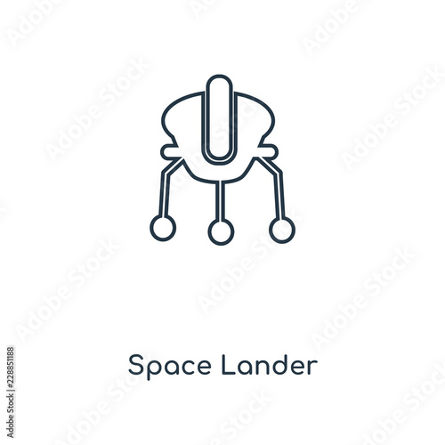 space lander icon vector