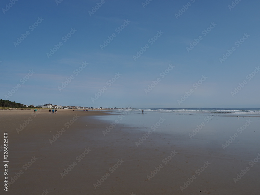 Weiter Sandstrand bei Ogunquit, Maine Weiter Sandstrand bei Ogunquit, Maine