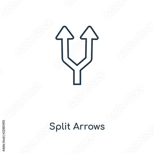 split arrows icon vector