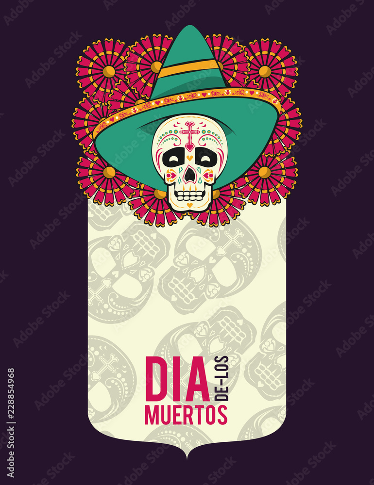 day of dead card