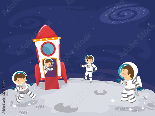Stickman Family Outer Space...