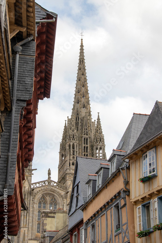 Quimper. Cathédrale saint Corentin. Finistère. Bretagne 