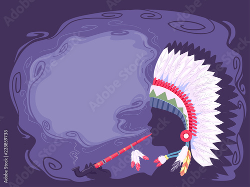 Silhouette Man Native Ameri...