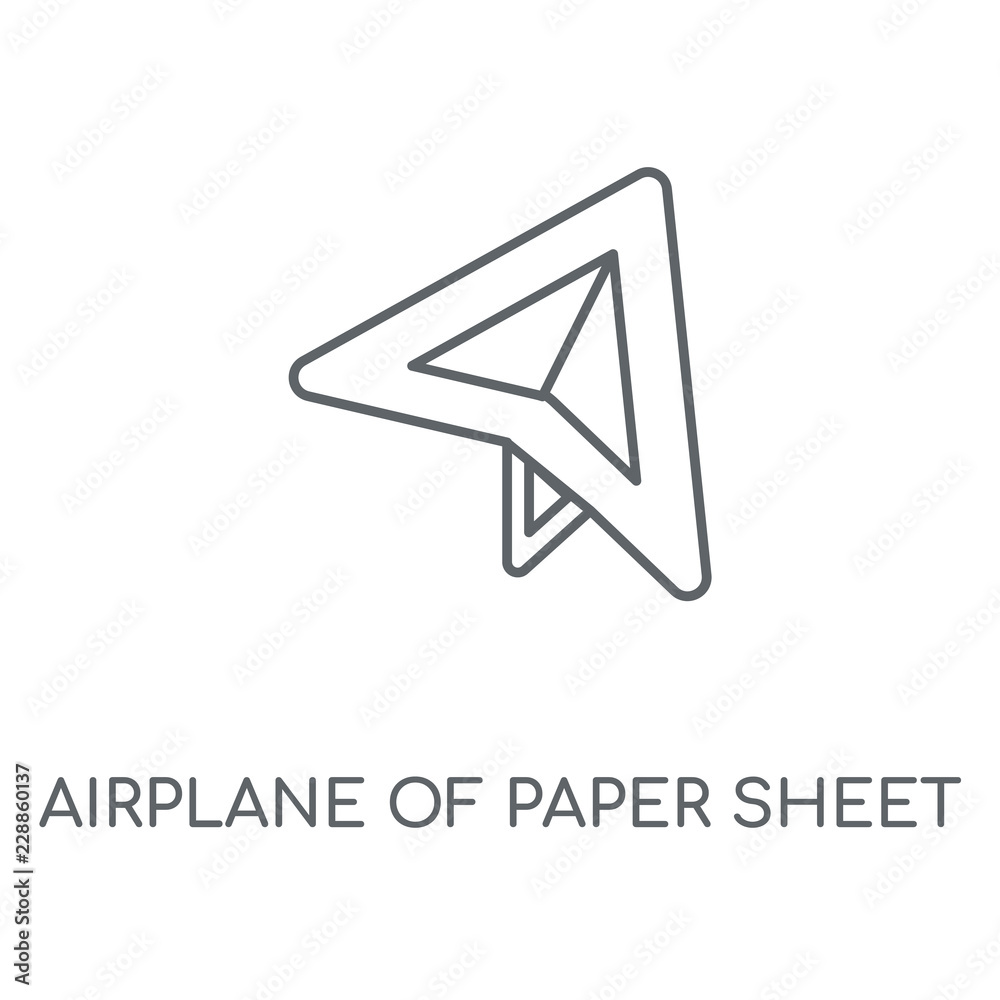 airplane of paper sheet icon airplane of paper sheet icon