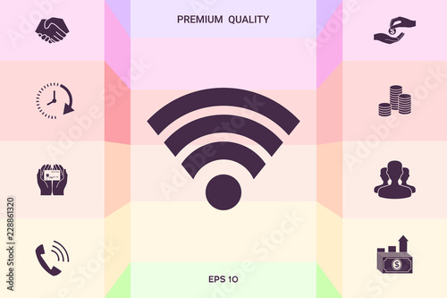 Internet connection icon . Graphic elements for your design