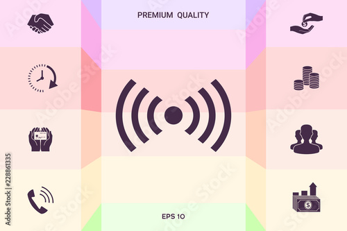 Internet connection icon . Graphic elements for your design