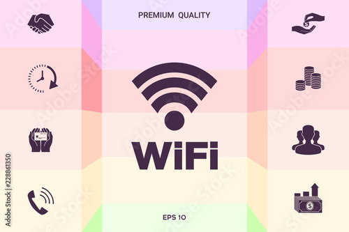 Internet connection symbol icon . Graphic elements for your design