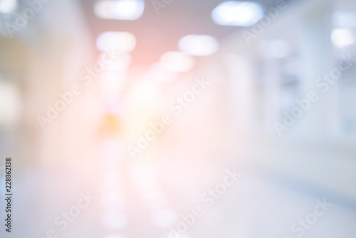 abstract blur image background of clinic hospital walkway corridor © whyframeshot