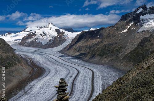 Aletsch Gletscher in der Schweiz