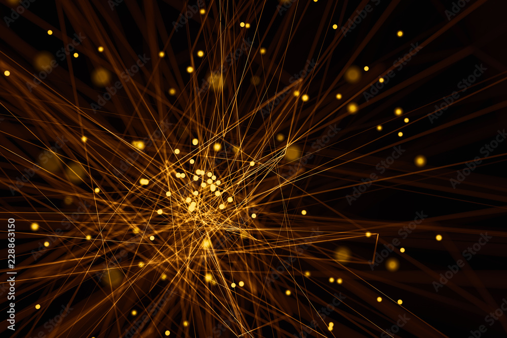 Obraz premium 3d illustration abstract network background .