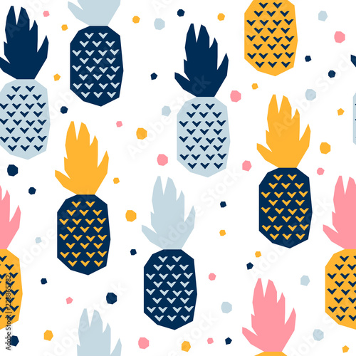 Abstract seamless pattern background. Childish geometric cover for design birthday card, wallpaper, holiday wrapping paper, shop seasonal sale advertising, textile fabric, bag print, t shirt etc.