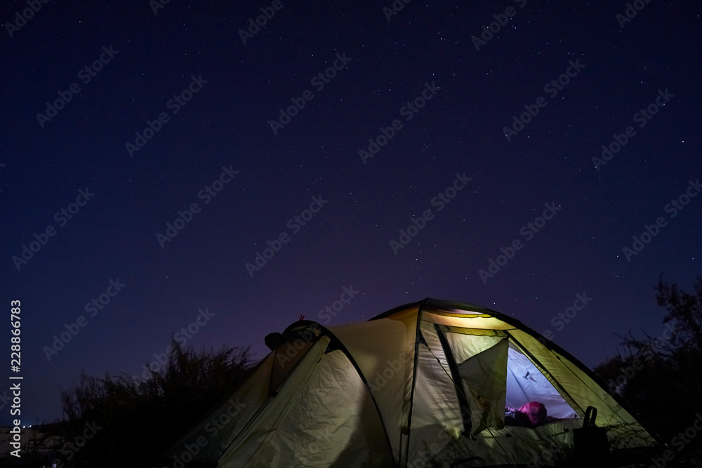 Image of a tourist tent.