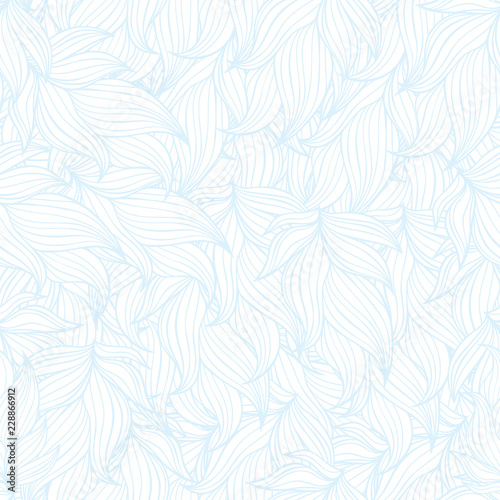 Seamless floral background pattern in blue and white color