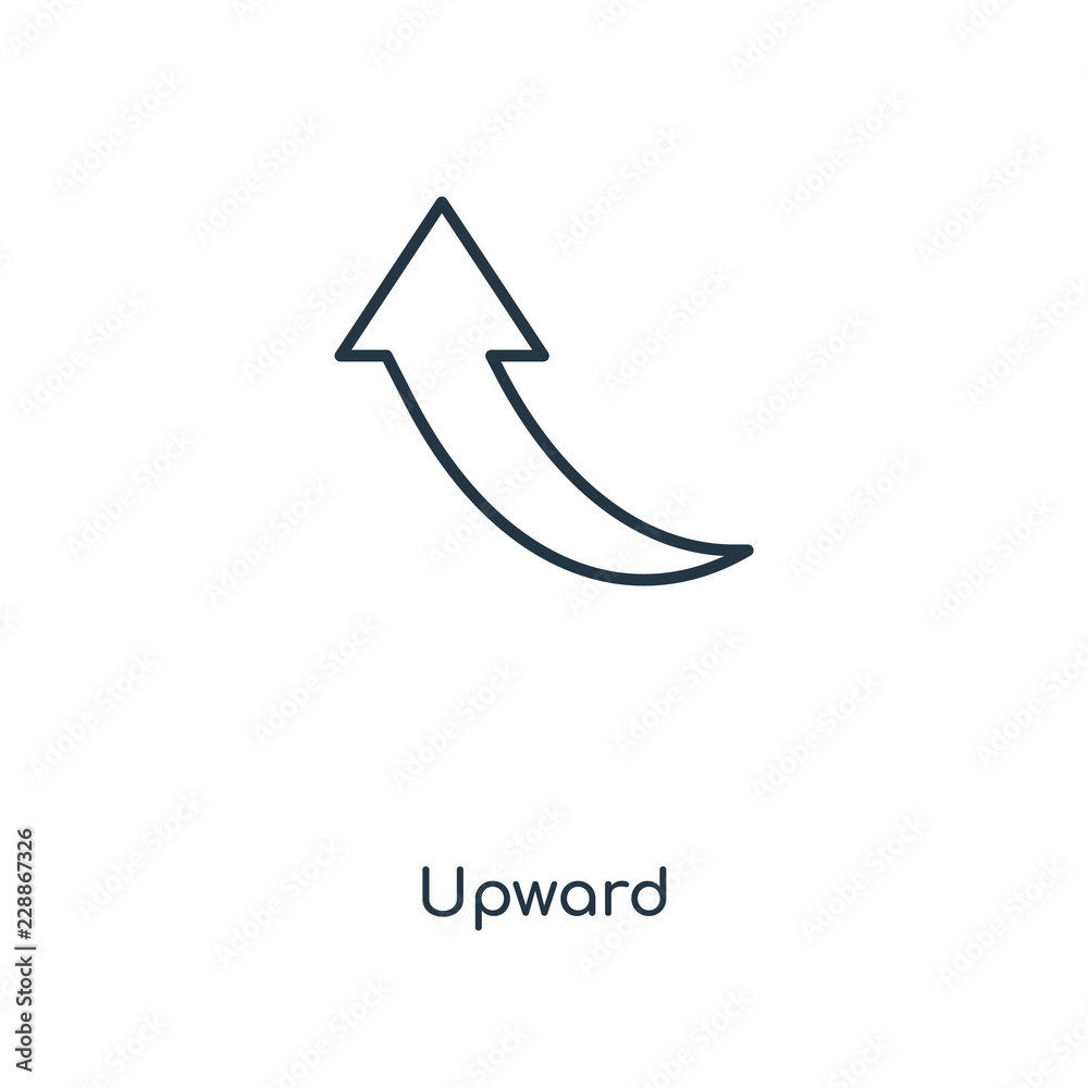 upward icon vector