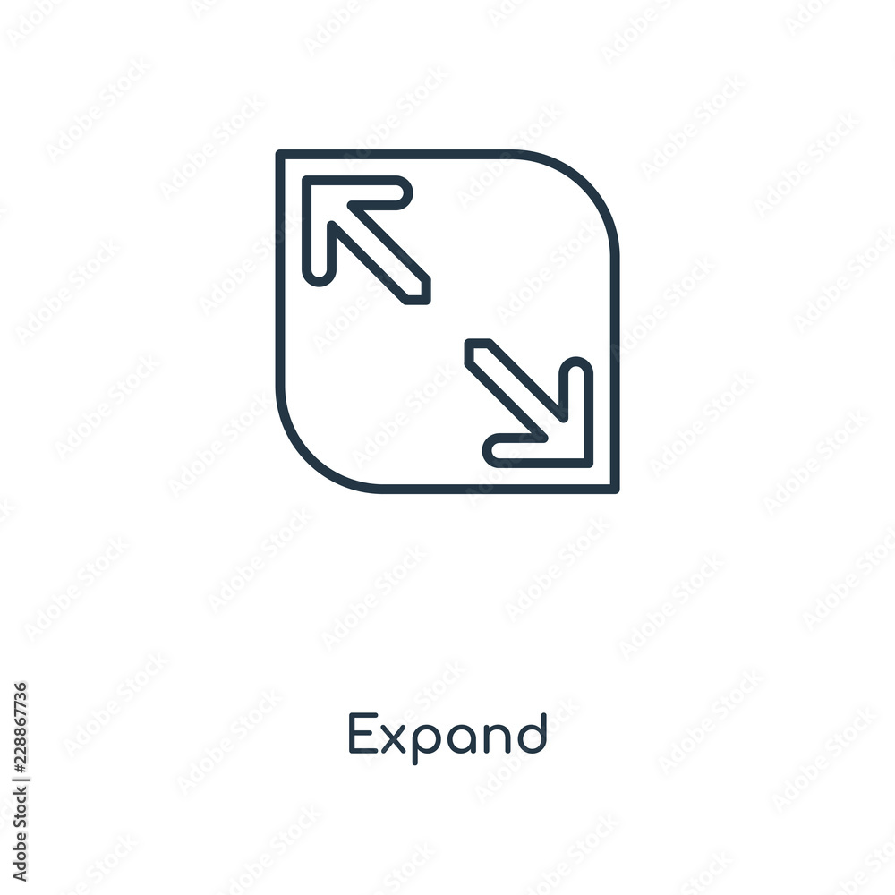 expand icon vector expand icon vector