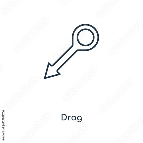 drag icon vector