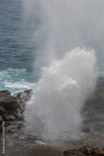 Scenic Nakalele Blowhole on the Maui Coast