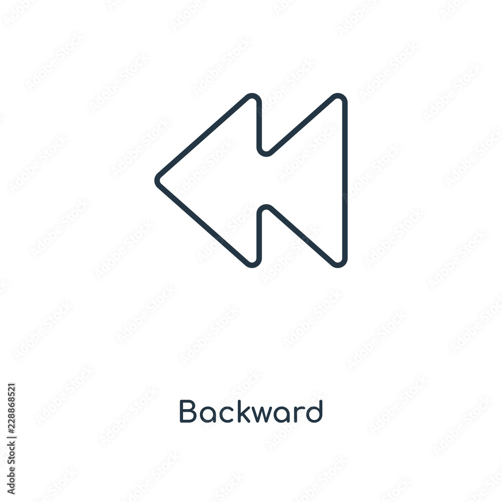 backward icon vector backward icon vector