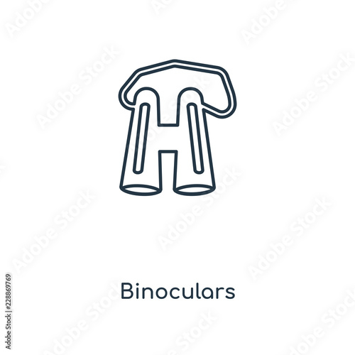 binoculars icon vector