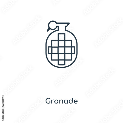 granade icon vector photo