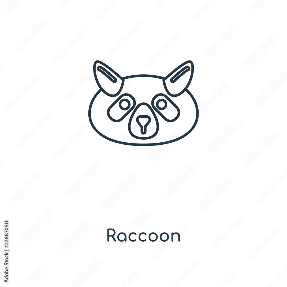 raccoon icon vector raccoon icon vector