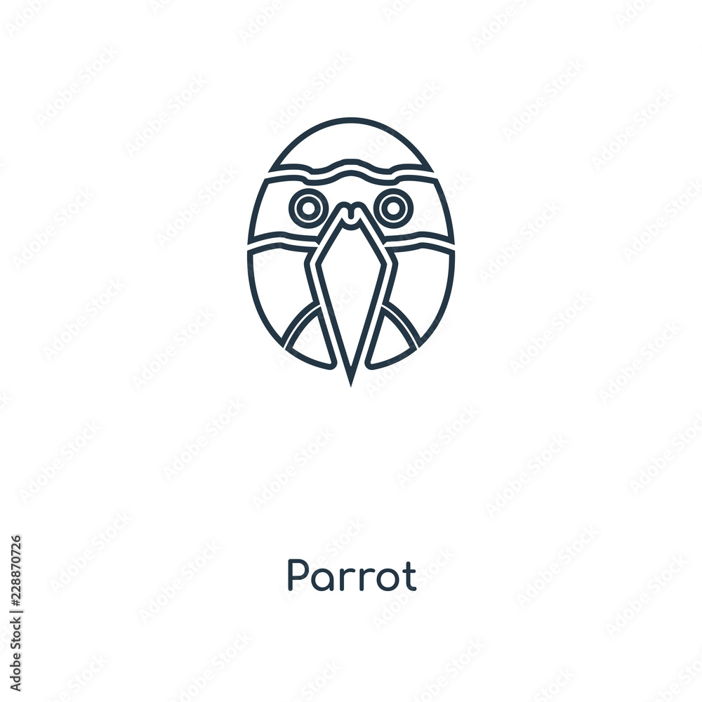 parrot icon vector parrot icon vector