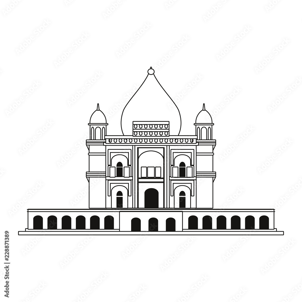 taj mahal temple delhi city indian