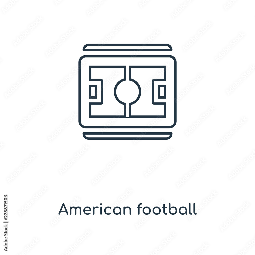 american football field top view icon vector