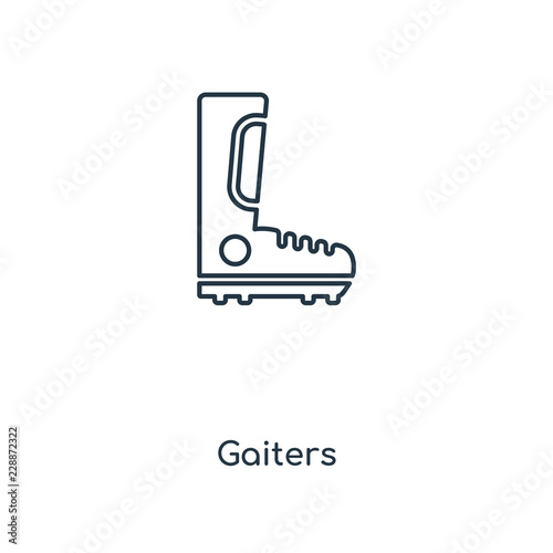gaiters icon vector