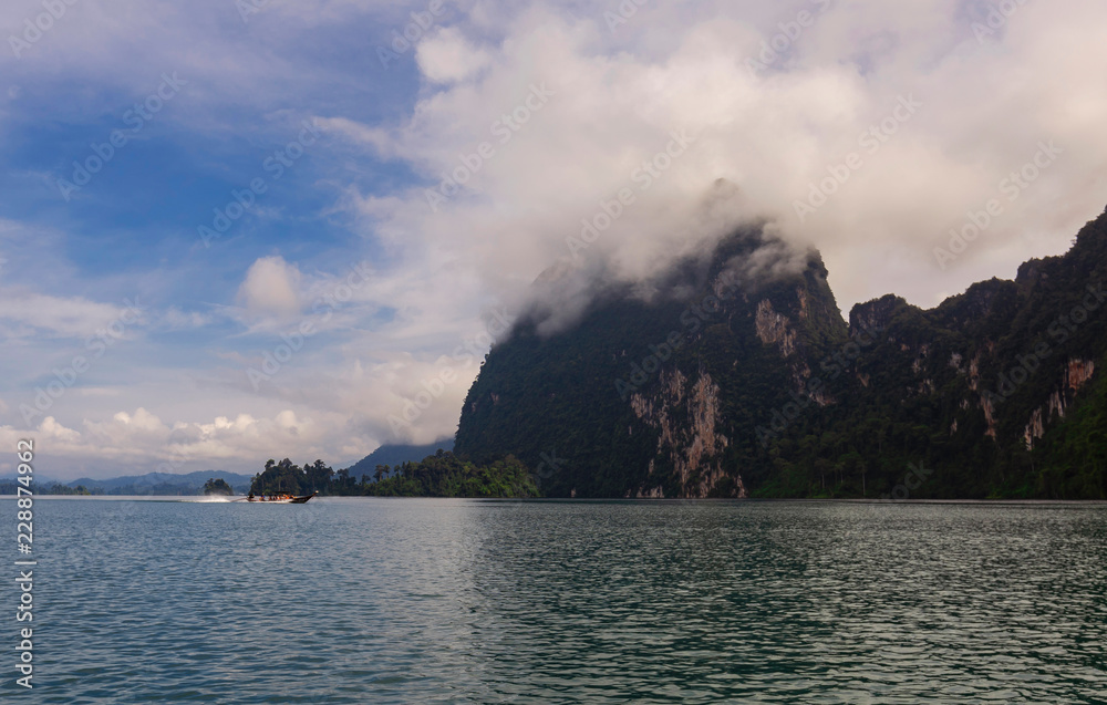 Beautiful holiday day in Khao Sok National park,Suratthani,Thailand