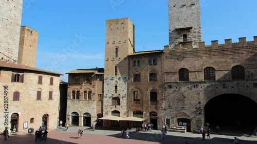 San Gimignano time lapse in the morning