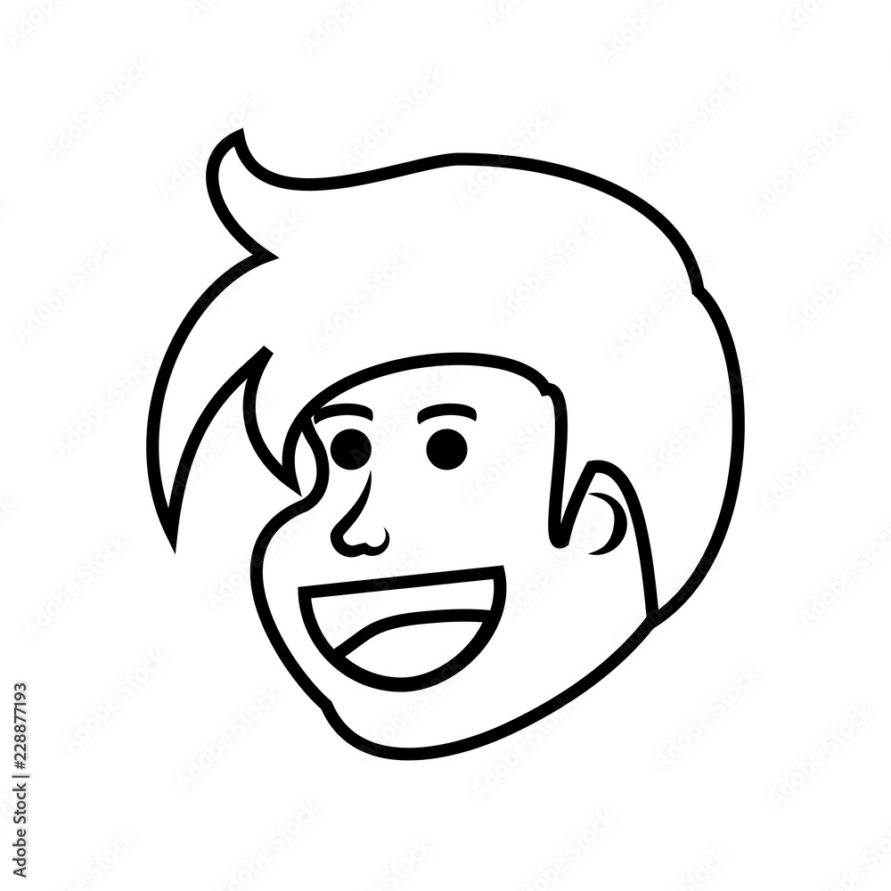 head of child boy avatar character head of child boy avatar character