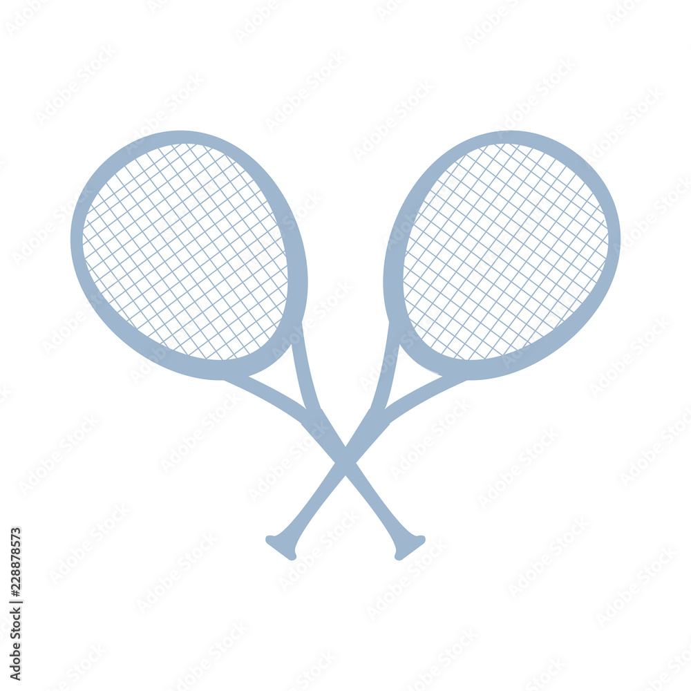 crossed tennis rackets isolated icon crossed tennis rackets isolated icon