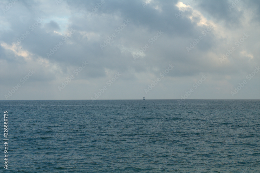 sea and sky,horizon,clouds,seascape,waves,nature,view,