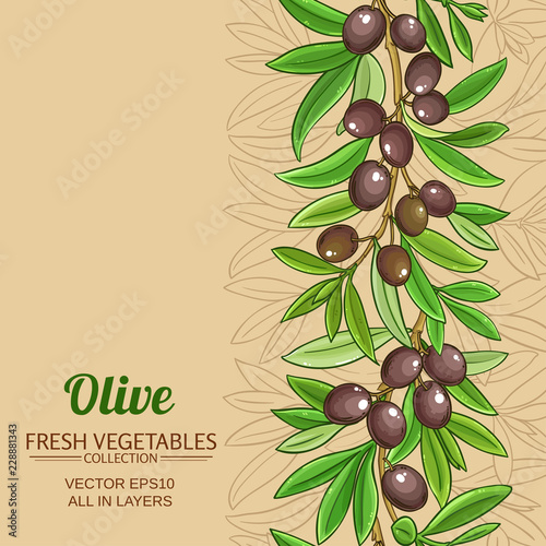 olive vector pattern
