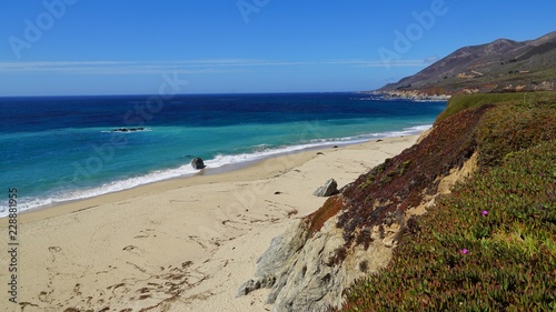 Pazifik K  ste   Strand in Kalifornien   USA