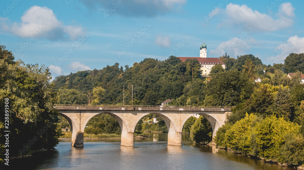 Beautiful view near Vilshofen - Danube - Bavaria - Germany Beautiful view near Vilshofen - Danube - Bavaria - Germany