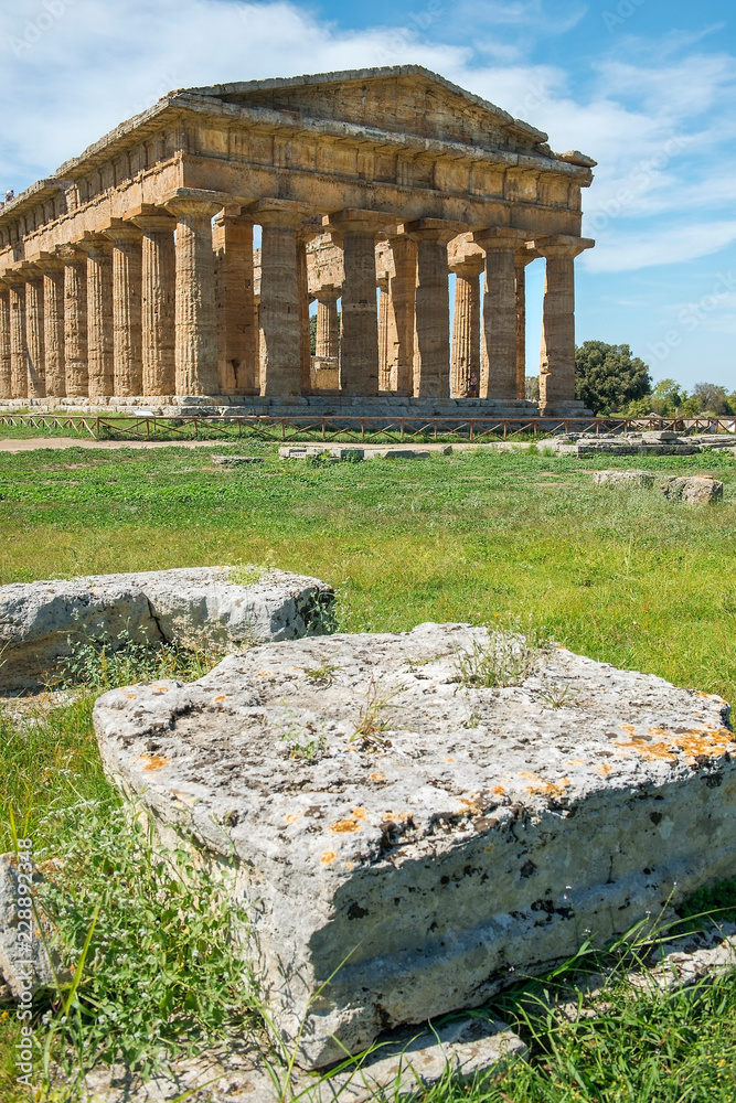 second temple of Hera in Poseidonia (Paestum), Campania, Italy