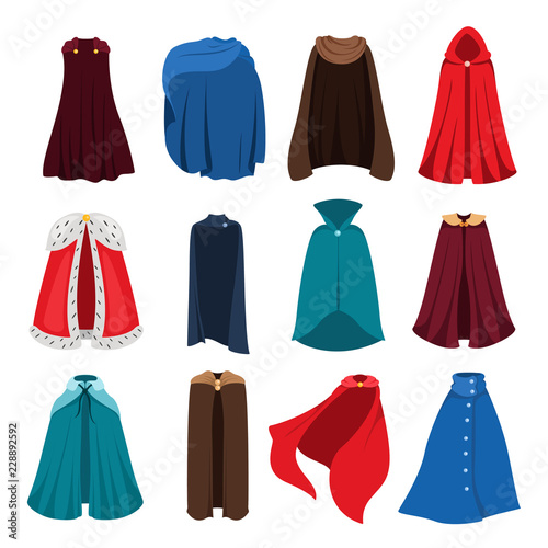 Cloaks party clothing and capes costume set