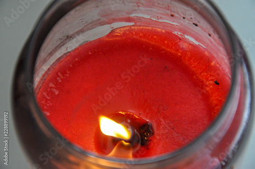 Candle flame close up photo