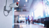 Security CCTV camera in office building installed indoor
