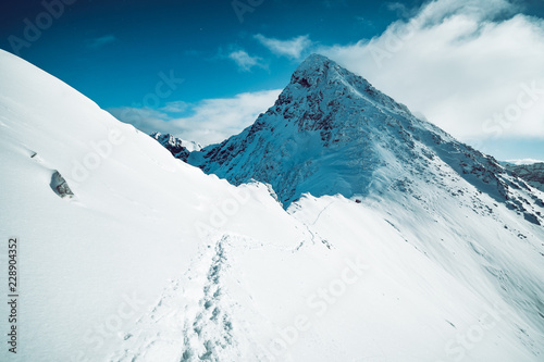 Fototapeta Naklejka Na Ścianę i Meble -  Landscape of Tatra mountains in Winter