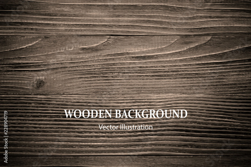Vector wood texture with lighting. Wooden background for your design.