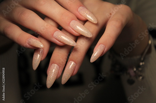 professional beautiful manicure