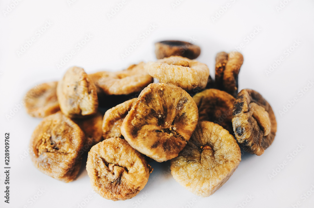 Dried figs isolated