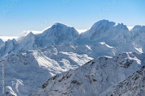 Landscape of the mountains on the North Caucasus